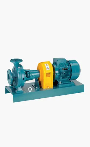 Bomba axial de bronce en cantiliver.